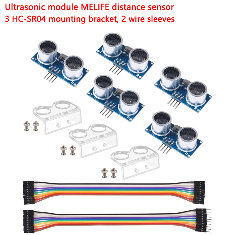 Ultrasonic Sensor Hc-Sr04 - 5 ультразвуковых модулей, датчик расстояния MELIFE,