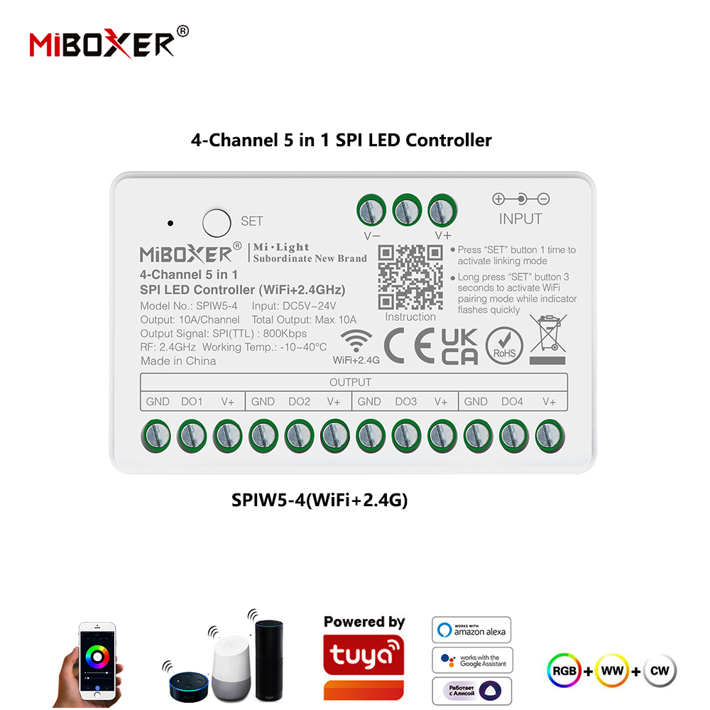 Контроллер SPI LED Miboxer SPI – обзор и цена Ws2812B