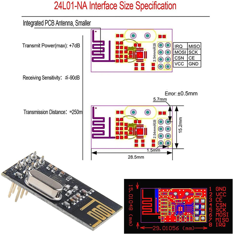 NRF24L01 + 2,4G модуль беспров – обзор и цена Nrf24L01