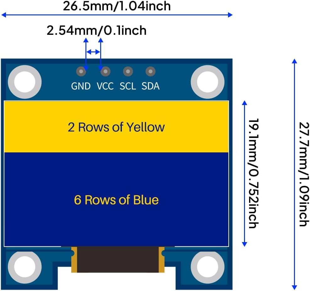 3 шт., 0,96-дюймовый OLED-дисп – обзор и цена Oled Display 0.96