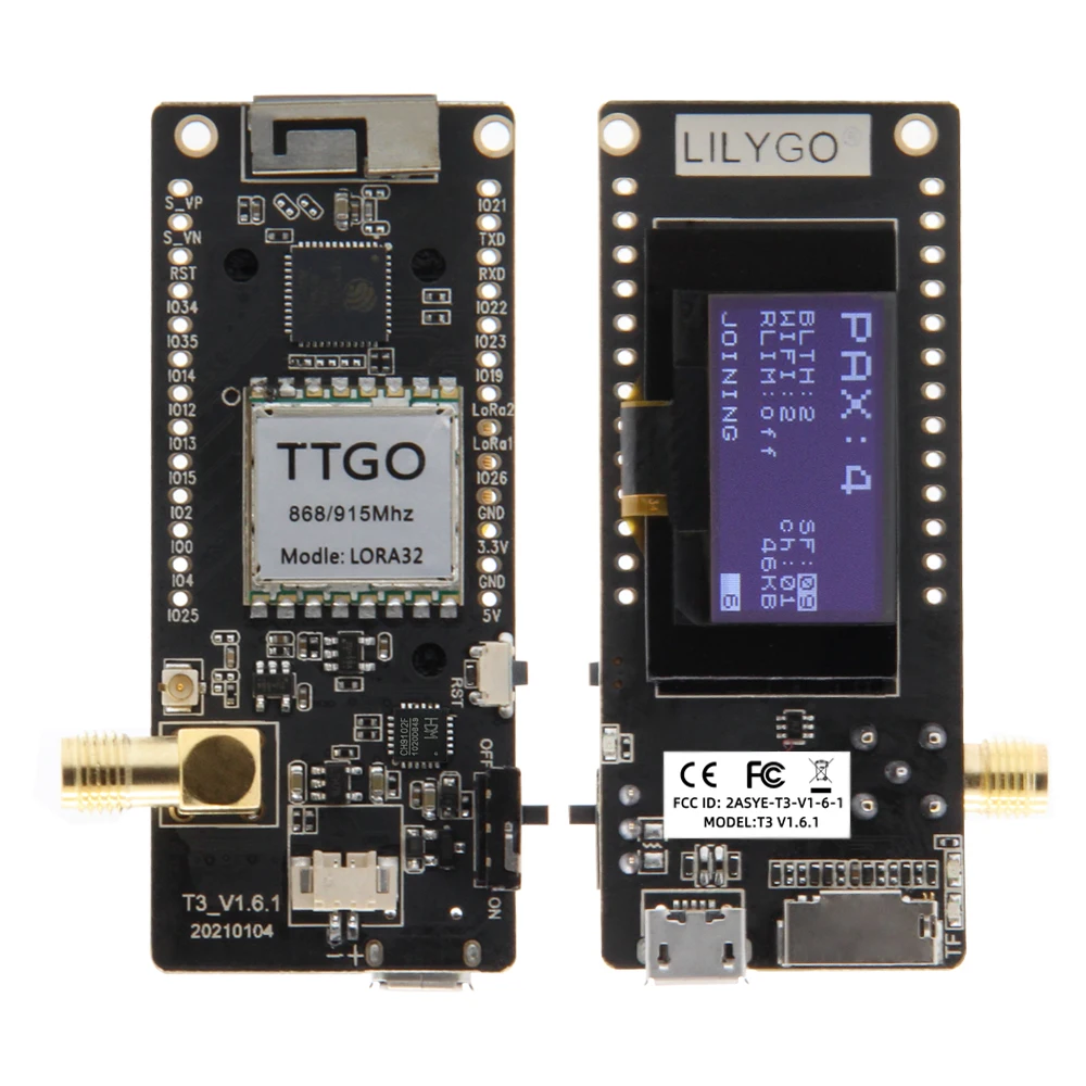 LILYGO ®   TTGO LoRa32 V2.1_1. – обзор и цена Oled Display 0.96