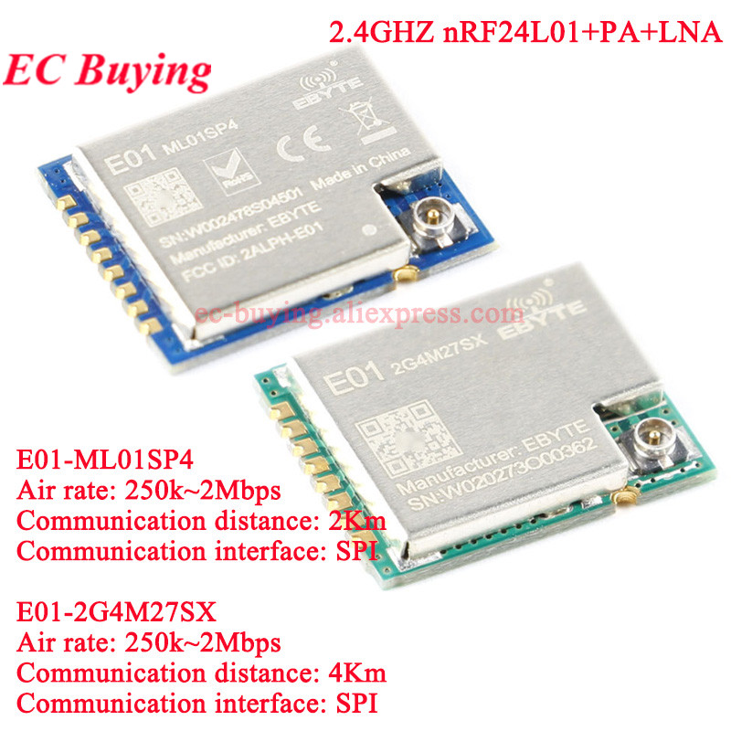 10 шт./1 шт. E01-2G4M27SX ML01 – обзор и цена Nrf24L01